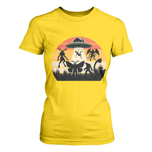 Retro Sunset Cryptid Squad T Shirt For Women Cryptid Lover Gift TS12 Daisy Print Your Wear