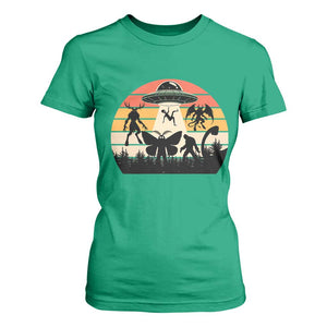 Retro Sunset Cryptid Squad T Shirt For Women Cryptid Lover Gift TS12 Irish Green Print Your Wear