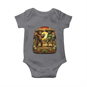 Funny Bigfoot Chupacabra Cinco De Mayo Baby Onesie Cryptid Lover Gift TS12 Charcoal Print Your Wear