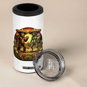 Funny Bigfoot Chupacabra Cinco De Mayo 4 in 1 Can Cooler Tumbler Cryptid Lover Gift TS12 Print Your Wear