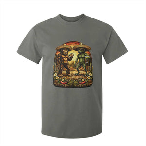 Funny Bigfoot Chupacabra Cinco De Mayo T Shirt For Kid Cryptid Lover Gift TS12 Military Green Print Your Wear