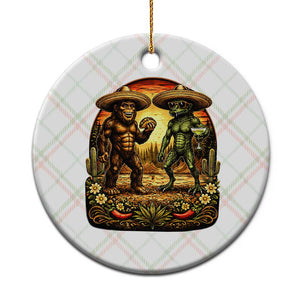 Funny Bigfoot Chupacabra Cinco De Mayo Ceramic Ornament Cryptid Lover Gift TS12 1pc Christmas Plaid Print Your Wear