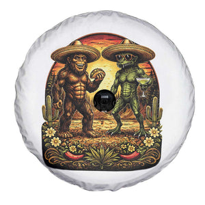 Funny Bigfoot Chupacabra Cinco De Mayo Spare Tire Cover Cryptid Lover Gift TS12 Print Your Wear