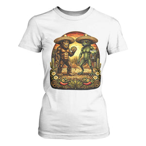 Funny Bigfoot Chupacabra Cinco De Mayo T Shirt For Women Cryptid Lover Gift TS12 White Print Your Wear