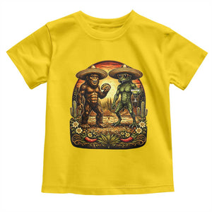 Funny Bigfoot Chupacabra Cinco De Mayo Toddler T Shirt Cryptid Lover Gift TS12 Daisy Print Your Wear