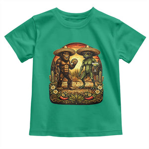Funny Bigfoot Chupacabra Cinco De Mayo Toddler T Shirt Cryptid Lover Gift TS12 Irish Green Print Your Wear