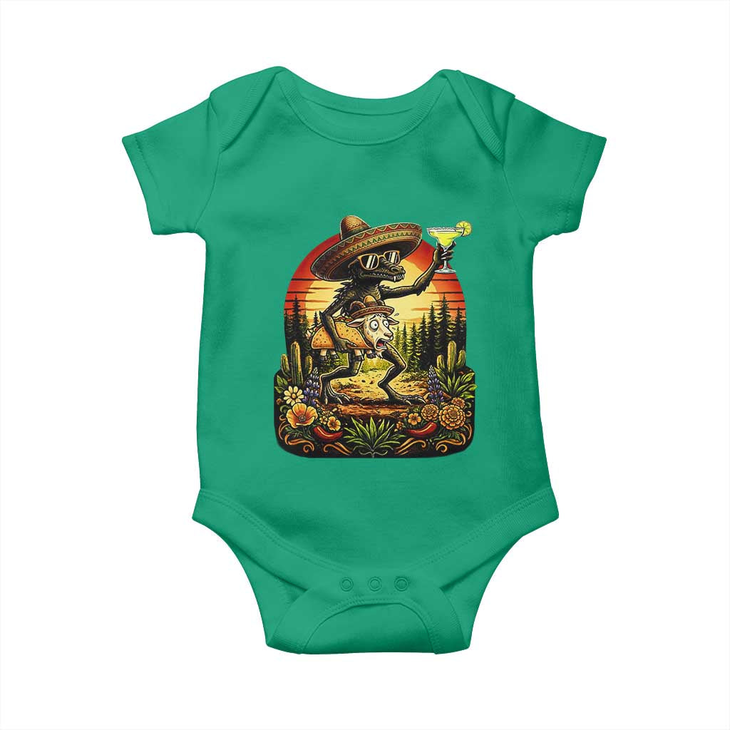 Funny Chupacabra Goat Taco Lover Baby Onesie Cinco De Mayo Party Gift TS12 Irish Green Print Your Wear