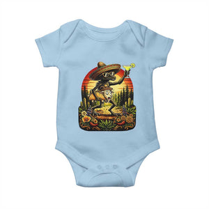 Funny Chupacabra Goat Taco Lover Baby Onesie Cinco De Mayo Party Gift TS12 Light Blue Print Your Wear