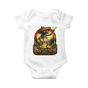 Funny Chupacabra Goat Taco Lover Baby Onesie Cinco De Mayo Party Gift TS12 White Print Your Wear