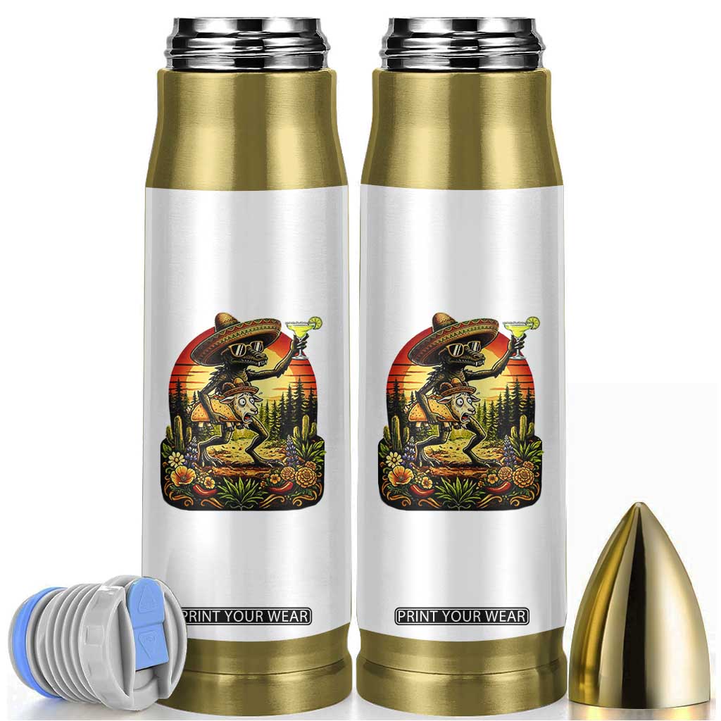 Funny Chupacabra Goat Taco Lover Bullet Tumbler Cinco De Mayo Party Gift TS12 White Print Your Wear