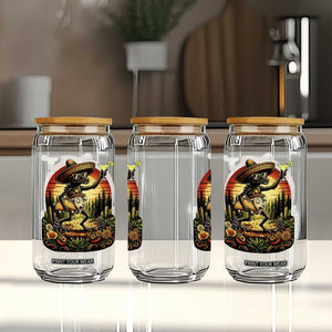 Funny Chupacabra Goat Taco Lover Glass Can Cinco De Mayo Party Gift TS12 Print Your Wear