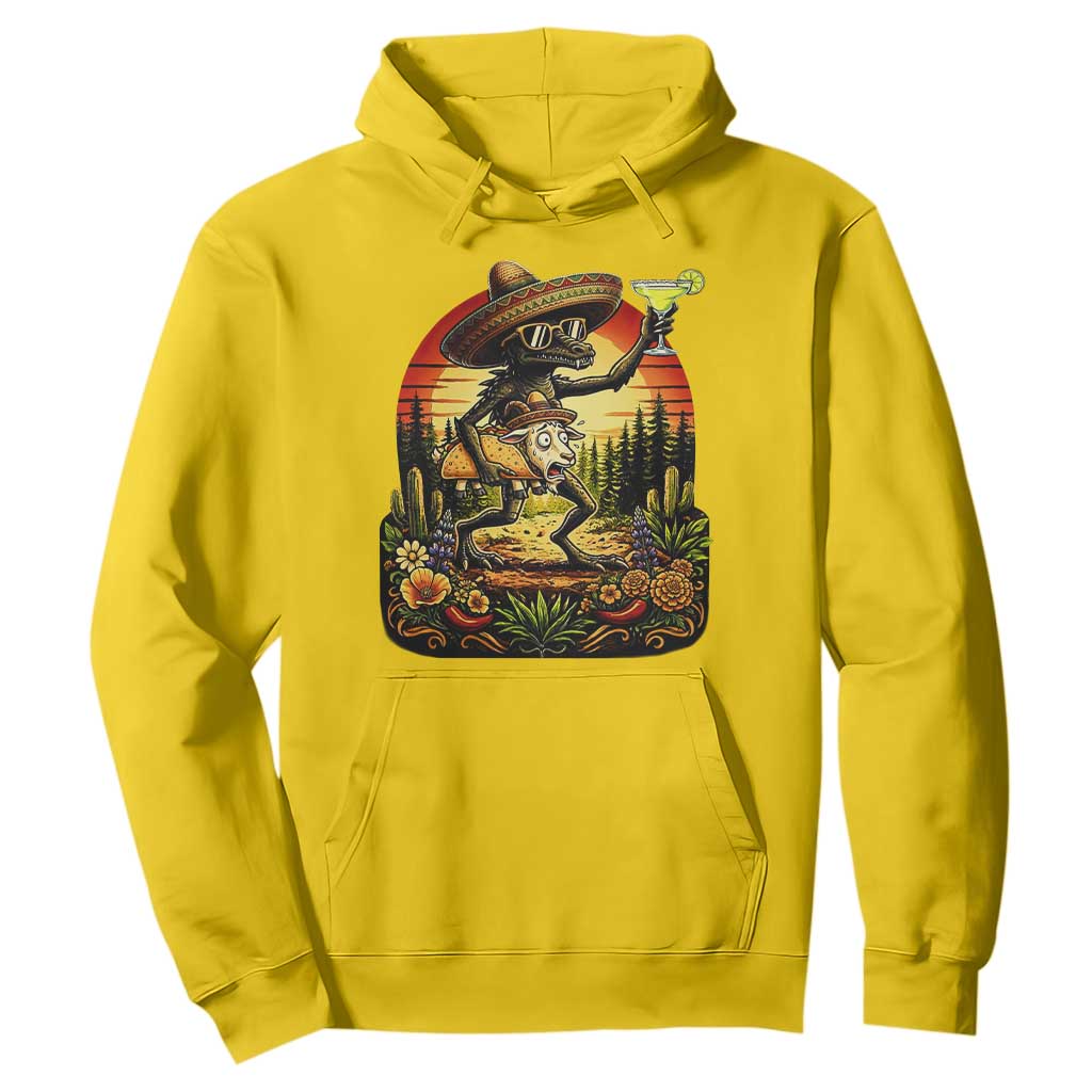 Funny Chupacabra Goat Taco Lover Hoodie Cinco De Mayo Party Gift TS12 Daisy Print Your Wear