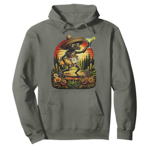 Funny Chupacabra Goat Taco Lover Hoodie Cinco De Mayo Party Gift TS12 Military Green Print Your Wear