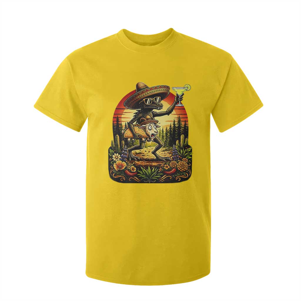 Funny Chupacabra Goat Taco Lover T Shirt For Kid Cinco De Mayo Party Gift TS12 Daisy Print Your Wear