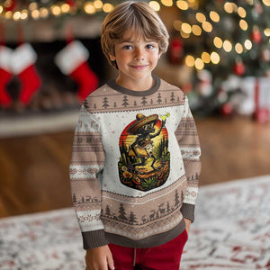 Funny Chupacabra Goat Taco Lover Ugly Christmas Sweater Cinco De Mayo Party Gift TS12 Mocha Mousse Print Your Wear