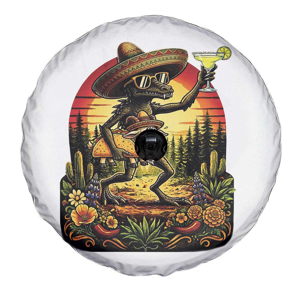 Funny Chupacabra Goat Taco Lover Spare Tire Cover Cinco De Mayo Party Gift TS12 Print Your Wear