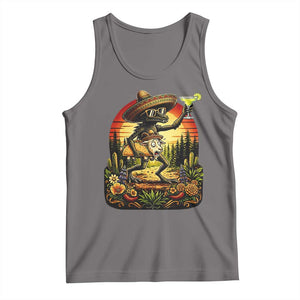 Funny Chupacabra Goat Taco Lover Tank Top Cinco De Mayo Party Gift TS12 Deep Heather Print Your Wear
