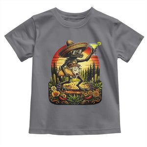 Funny Chupacabra Goat Taco Lover Toddler T Shirt Cinco De Mayo Party Gift TS12 Charcoal Print Your Wear