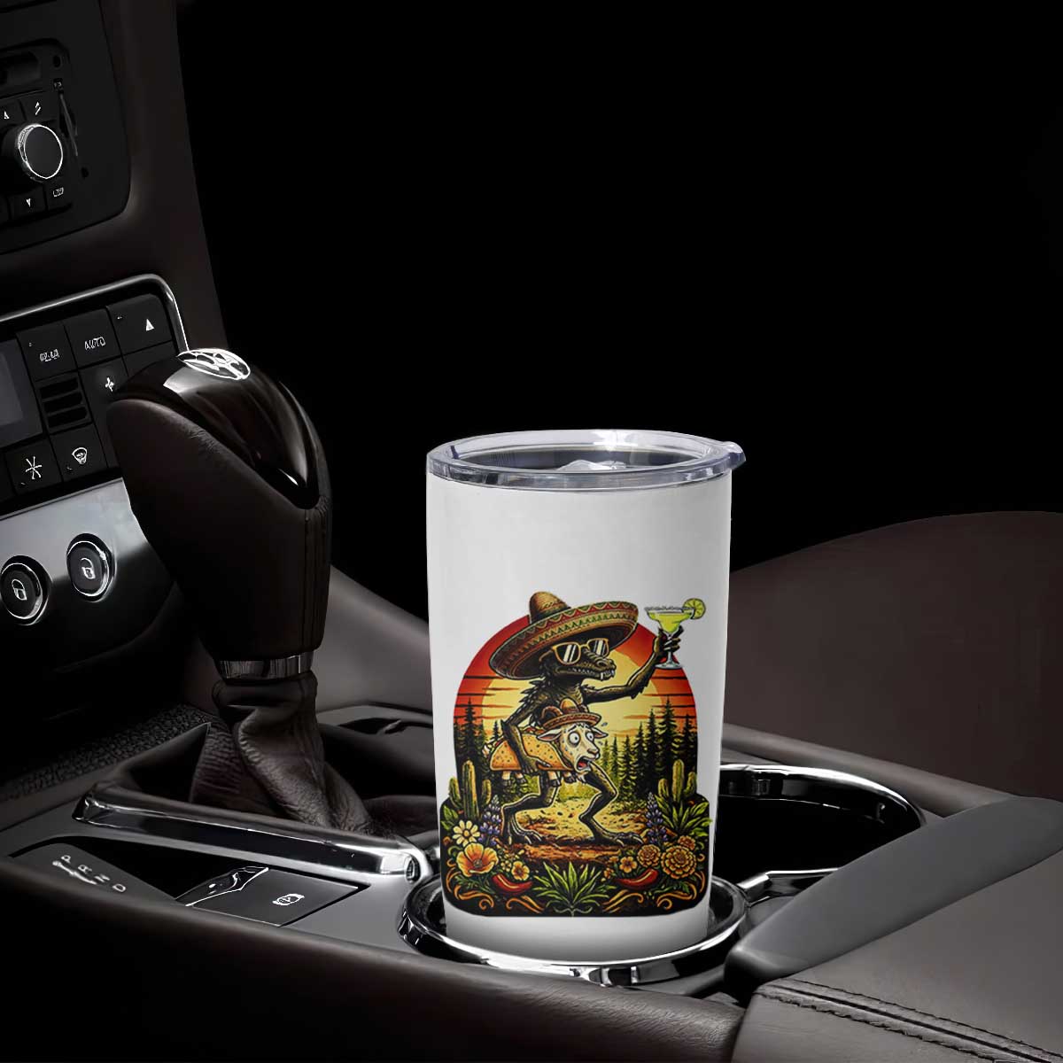 Funny Chupacabra Goat Taco Lover Tumbler Cup Cinco De Mayo Party Gift TS12 Print Your Wear