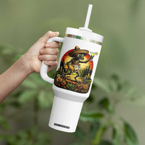Funny Chupacabra Goat Taco Lover Tumbler With Handle Cinco De Mayo Party Gift TS12 Print Your Wear