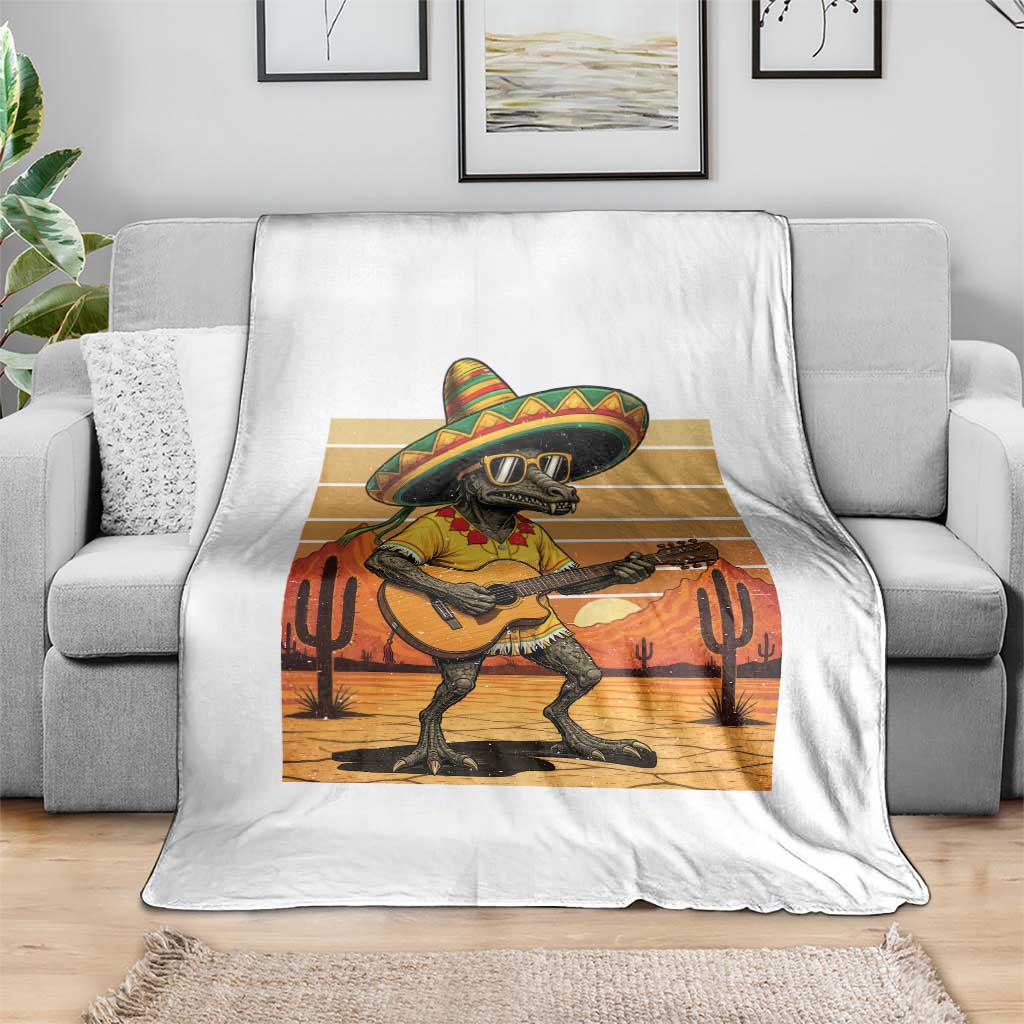 Funny Cinco De Mayo Chupacabra Throw Blanket Guitar Fiesta Gift TS12 Print Your Wear