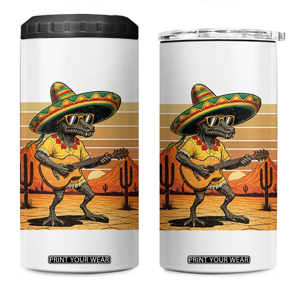 Funny Cinco De Mayo Chupacabra 4 in 1 Can Cooler Tumbler Guitar Fiesta Gift TS12 One Size: 16 oz White Print Your Wear