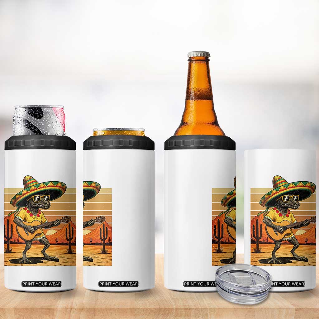 Funny Cinco De Mayo Chupacabra 4 in 1 Can Cooler Tumbler Guitar Fiesta Gift TS12 Print Your Wear