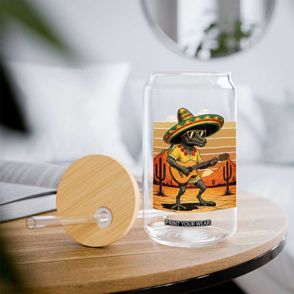Funny Cinco De Mayo Chupacabra Glass Can Guitar Fiesta Gift TS12 Print Your Wear