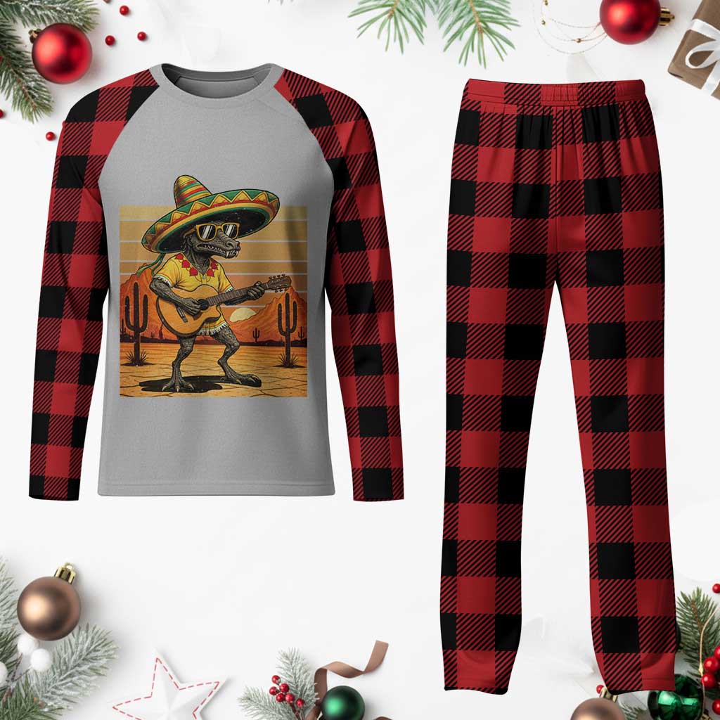 Funny Cinco De Mayo Chupacabra Plaid Pajama Set Guitar Fiesta Gift TS12 Buffalo Plaid Print Your Wear