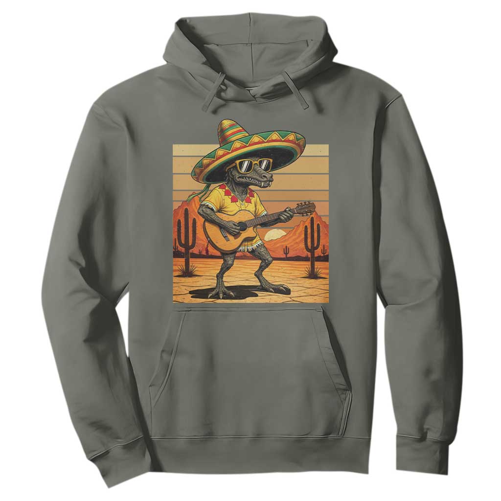 Funny Cinco De Mayo Chupacabra Hoodie Guitar Fiesta Gift TS12 Military Green Print Your Wear