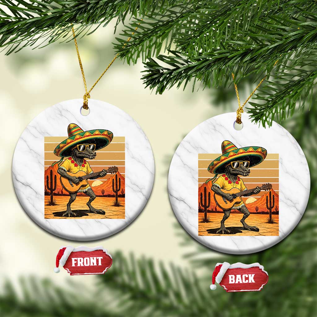 Funny Cinco De Mayo Chupacabra Ceramic Ornament Guitar Fiesta Gift TS12 1pc White Marble Print Your Wear