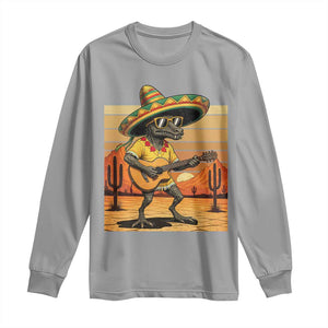 Funny Cinco De Mayo Chupacabra Long Sleeve Shirt Guitar Fiesta Gift TS12 Sport Gray Print Your Wear