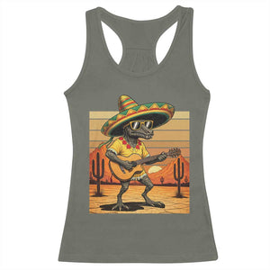Funny Cinco De Mayo Chupacabra Racerback Tank Top Guitar Fiesta Gift TS12 Military Green Print Your Wear