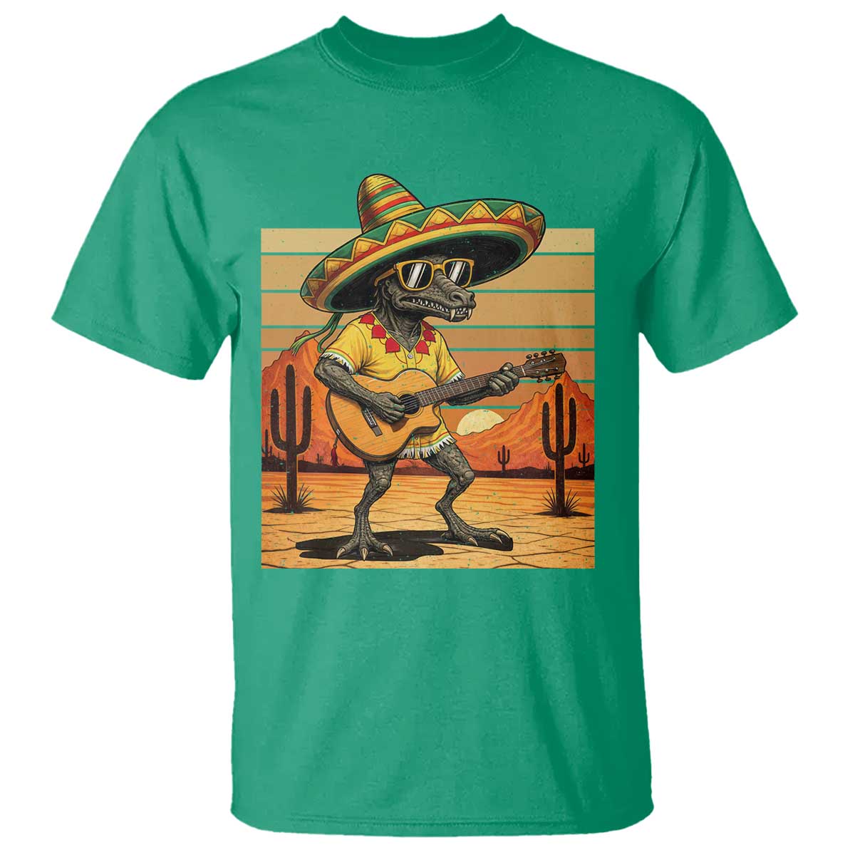Funny Cinco De Mayo Chupacabra T Shirt Guitar Fiesta Gift TS12 Irish Green Print Your Wear