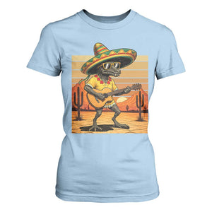 Funny Cinco De Mayo Chupacabra T Shirt For Women Guitar Fiesta Gift TS12 Light Blue Print Your Wear