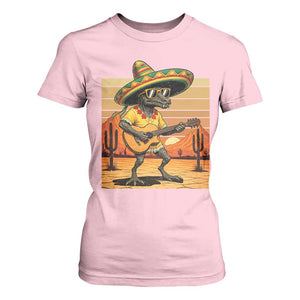Funny Cinco De Mayo Chupacabra T Shirt For Women Guitar Fiesta Gift TS12 Light Pink Print Your Wear