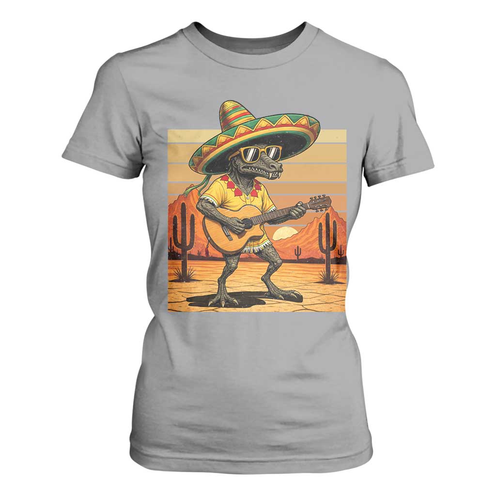 Funny Cinco De Mayo Chupacabra T Shirt For Women Guitar Fiesta Gift TS12 Sport Gray Print Your Wear