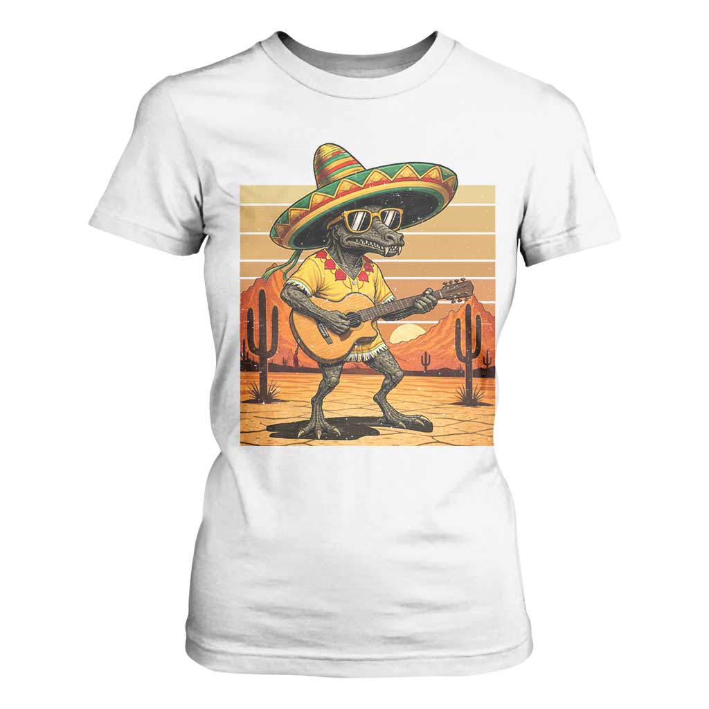 Funny Cinco De Mayo Chupacabra T Shirt For Women Guitar Fiesta Gift TS12 White Print Your Wear