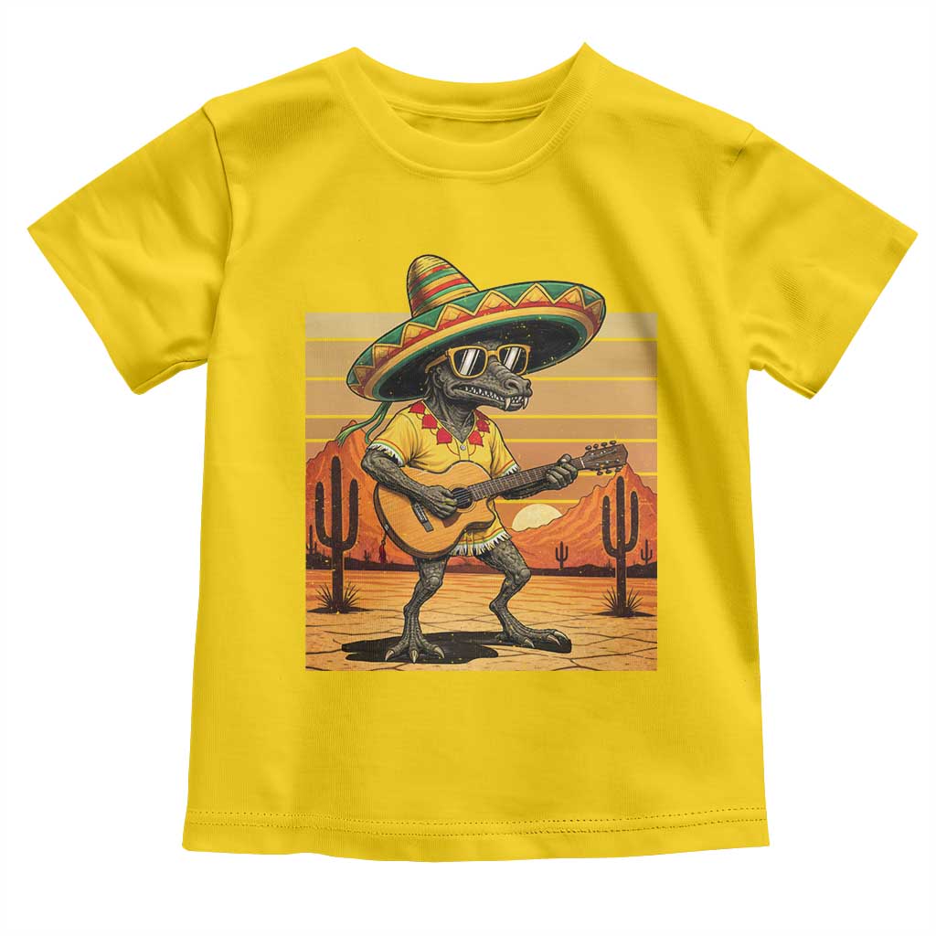 Funny Cinco De Mayo Chupacabra Toddler T Shirt Guitar Fiesta Gift TS12 Daisy Print Your Wear