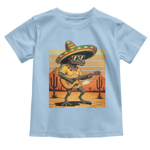 Funny Cinco De Mayo Chupacabra Toddler T Shirt Guitar Fiesta Gift TS12 Light Blue Print Your Wear