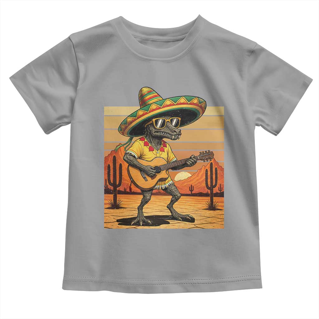 Funny Cinco De Mayo Chupacabra Toddler T Shirt Guitar Fiesta Gift TS12 Sport Gray Print Your Wear