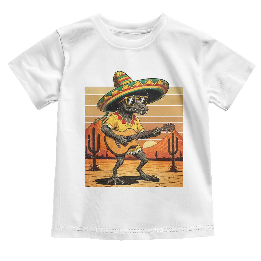 Funny Cinco De Mayo Chupacabra Toddler T Shirt Guitar Fiesta Gift TS12 White Print Your Wear