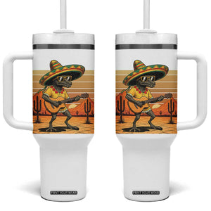 Funny Cinco De Mayo Chupacabra Tumbler With Handle Guitar Fiesta Gift TS12 One Size: 40 oz White Print Your Wear