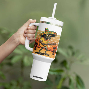 Funny Cinco De Mayo Chupacabra Tumbler With Handle Guitar Fiesta Gift TS12 Print Your Wear
