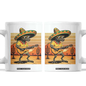 Funny Cinco De Mayo Chupacabra Coffee Mug Guitar Fiesta Gift TS12 White Print Your Wear