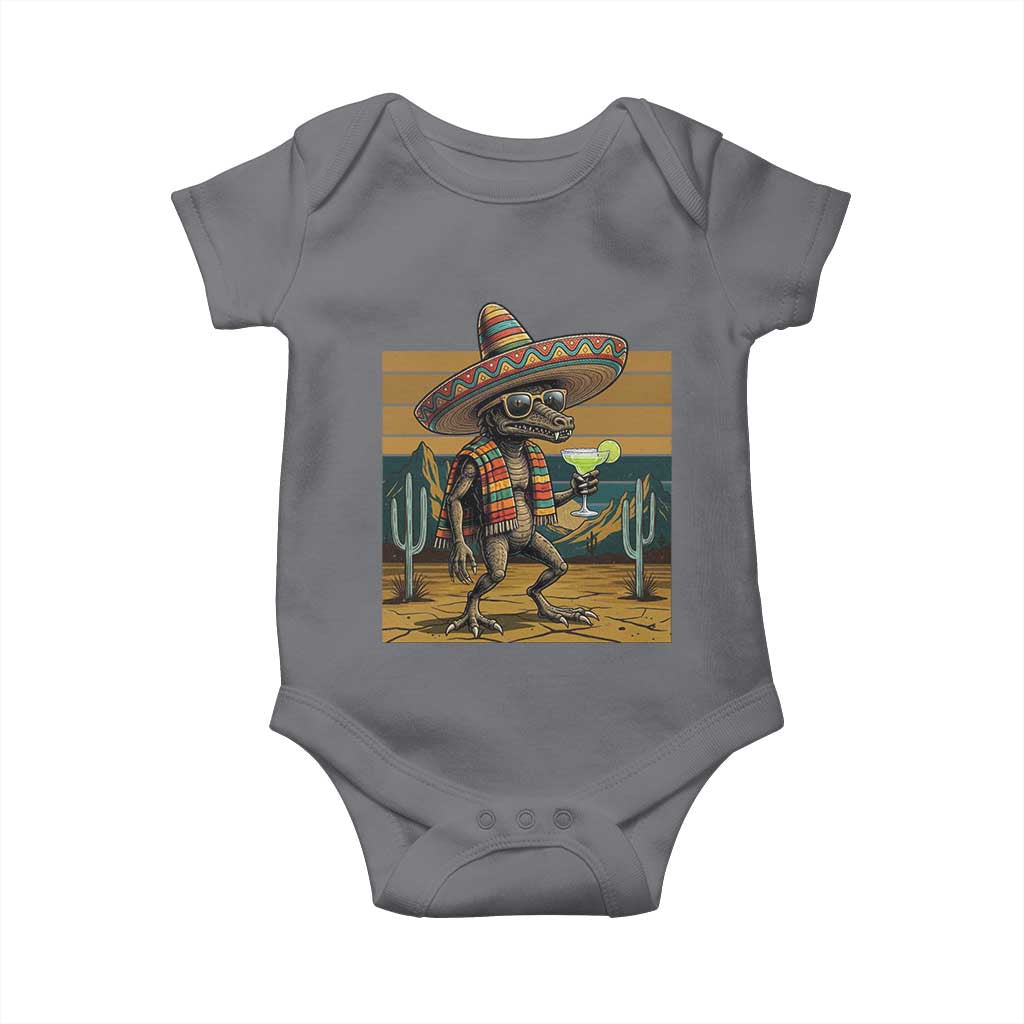 Funny Chupacabra Fiesta Baby Onesie Cinco De Mayo Gift TS12 Charcoal Print Your Wear