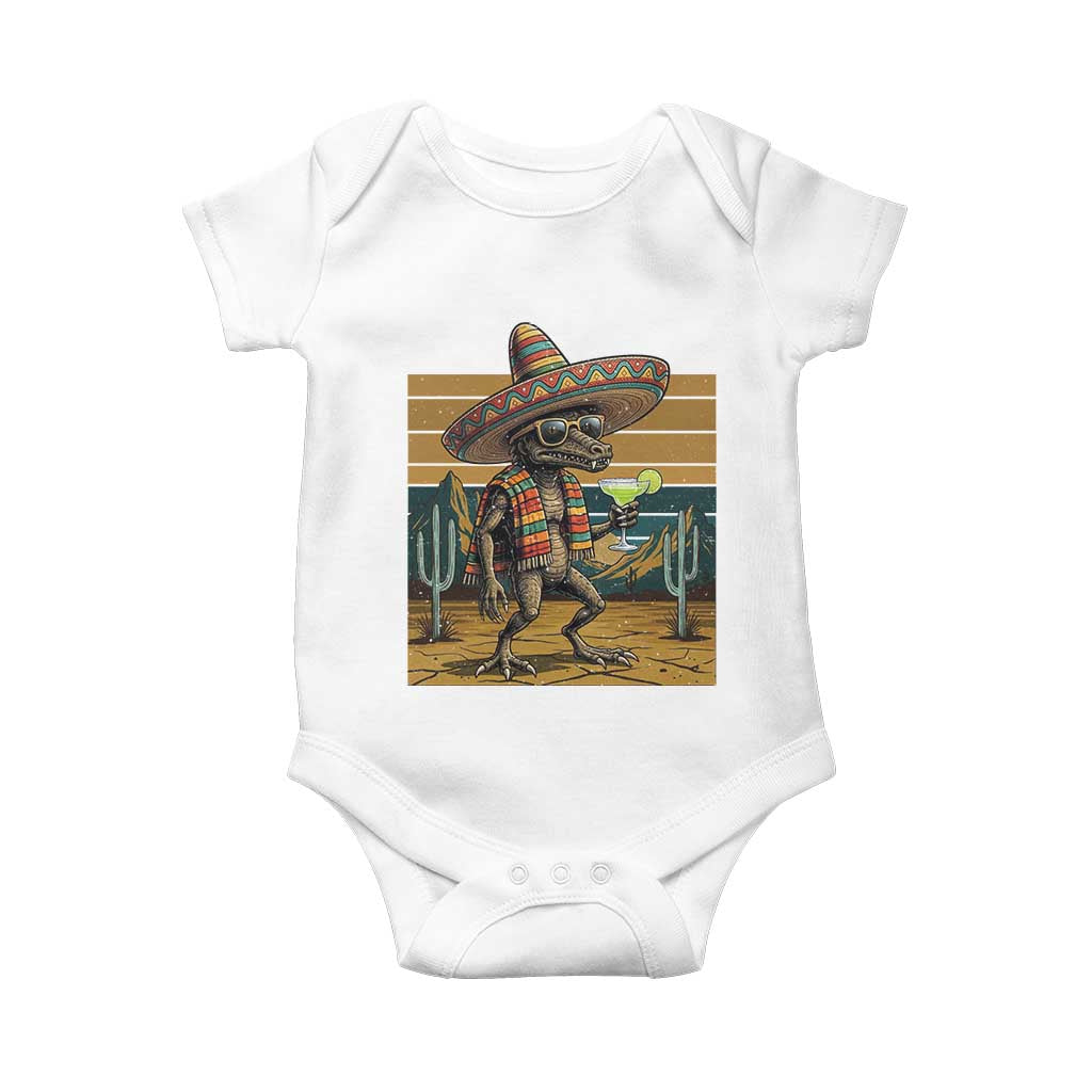 Funny Chupacabra Fiesta Baby Onesie Cinco De Mayo Gift TS12 White Print Your Wear