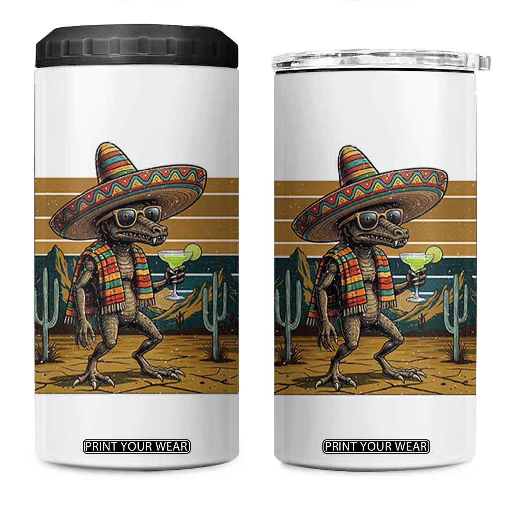 Funny Chupacabra Fiesta 4 in 1 Can Cooler Tumbler Cinco De Mayo Gift TS12 One Size: 16 oz White Print Your Wear