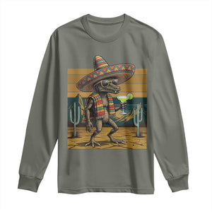 Funny Chupacabra Fiesta Long Sleeve Shirt Cinco De Mayo Gift TS12 Military Green Print Your Wear