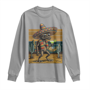 Funny Chupacabra Fiesta Long Sleeve Shirt Cinco De Mayo Gift TS12 Sport Gray Print Your Wear